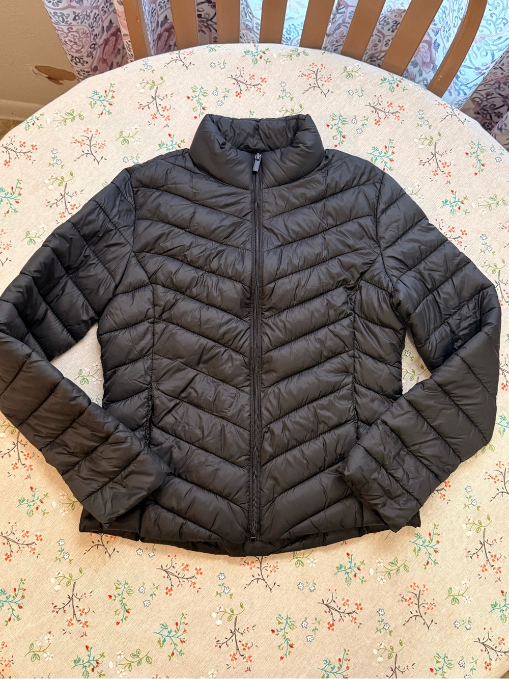 Women's Lightweight Quilted Puffer - Black